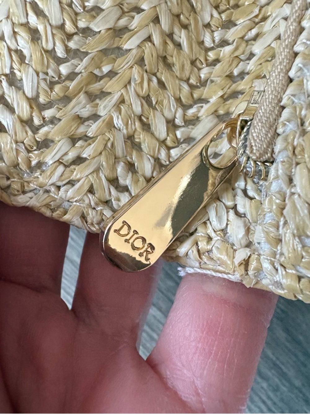 Dior Raffia Clutch Bag - Picture 6 of 8